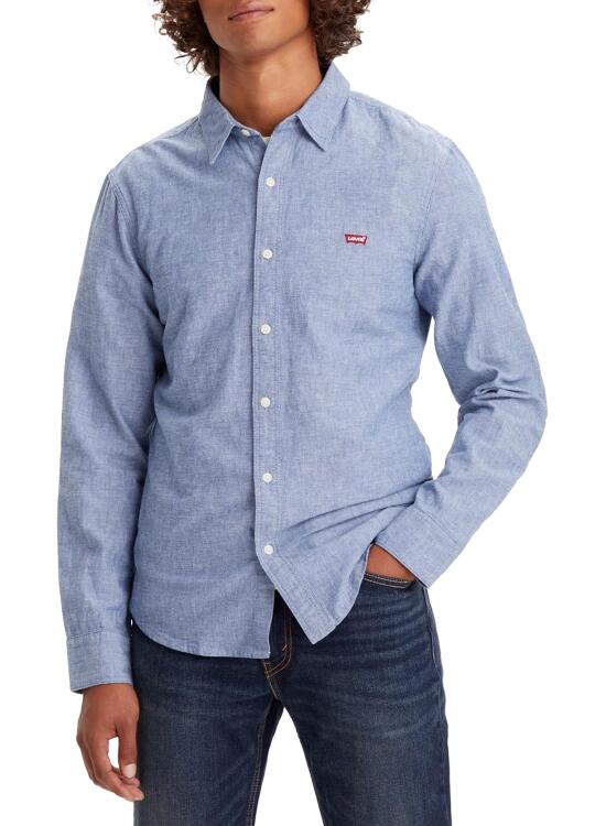 Levi's Long-Sleeve Battery Housemark Slim Camisa para Hombre