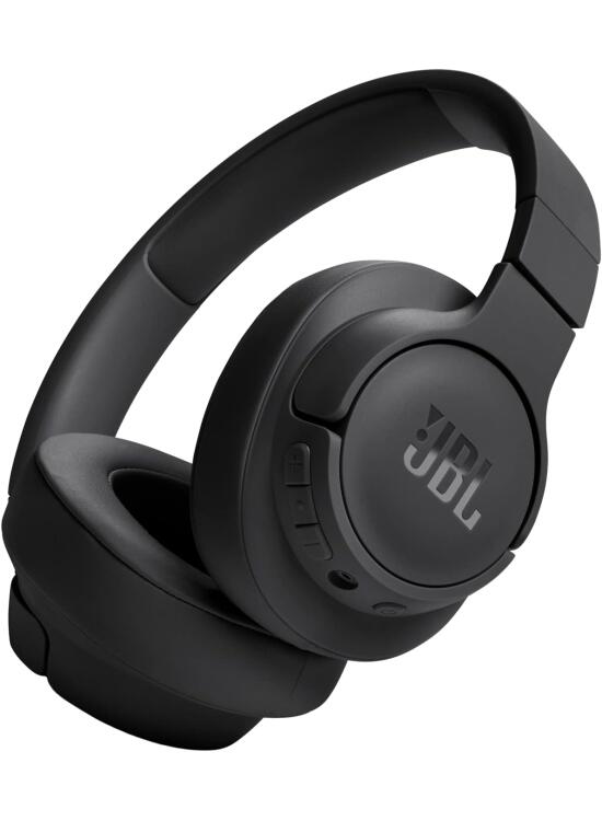 JBL Auriculares Tune 720 BT, inálambricos por Bluetooth, 76 horas de reproducción con JBL Pure Bass, plegables, negro