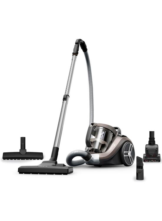 Rowenta Compact Power XXL - Aspiradora sin bolsa, motor de bajo consumo, 900 W, filtración ciclónica avanzada de 3 niveles, depósito de suciedad extragrande de 2,5 L, compacta, animal care, RO4B50