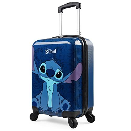 Disney Stitch Maleta de Viaje Rígidas 49 Centímetros 30 litros con 4 Ruedas - Regalos Niños (S (L49cm x W33cm - 30L), Armada)