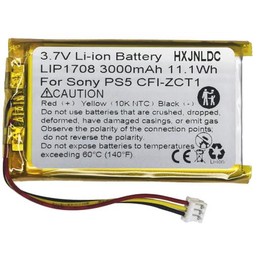 DC 3,7V 3000mAh LIP1708 batería Recargable de polímero de Iones de Litio para Sony PlayStation 5 dualsense ps5 Controlador inalámbrico CFI-ZCT1 W B U para reemplazar la batería