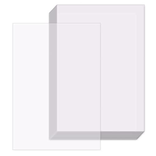 OSDUE Papel de Calco, 50 Hojas de Papel de Calco Imprimible de Alta Transparencia A4, 210x297 mm, 53 g/m² Papel Vegetal para Patrones de Costura, Dibujo, Creación de Albumes de Recortes