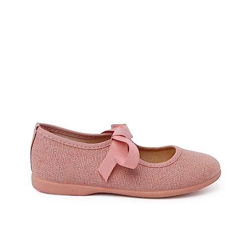 Pisamonas Merceditas Lino Cierre Lazo Faya Talla 30 Color Rosa Palo