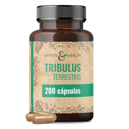 Tribulus Terrestris - 200 Cápsulas - 90% Saponinas - Vegano - Sin Aditivos - Tribulus Terrestris Testosterona