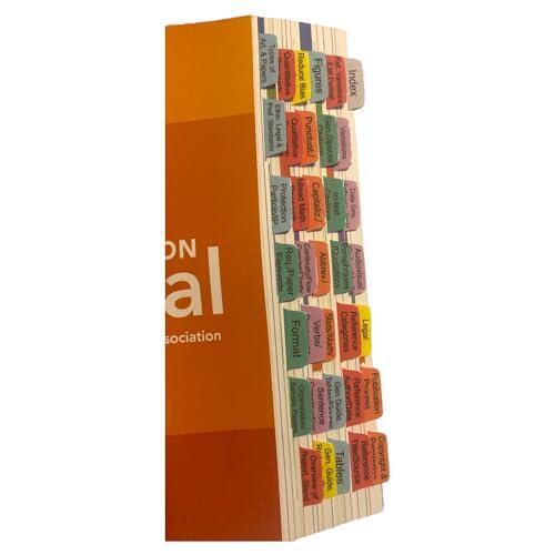 Pestañas de libro para el Manual APA 7ª Edición 2023: Pestañas codificadas por colores para el Manual de Estilo de Publicación de la Asociación Americana de Psicología