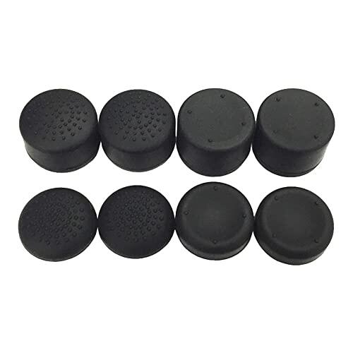 Juego de palancas de pulgar para controlador de 8 piezas para PS5/PS4/PS3/PS2/Xbox 360/Xbox One, cubiertas de palanca analógica de silicona Tapas de controlador de joystick