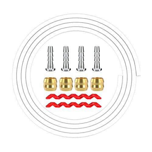 Hellery Kit de Mangueras para Frenos de Disco Hidráulicos de Bicicleta de Montaña, E Insertos, Accesorios de Repuesto, Herramientas de Reparación de Ci, BH90 Blanco
