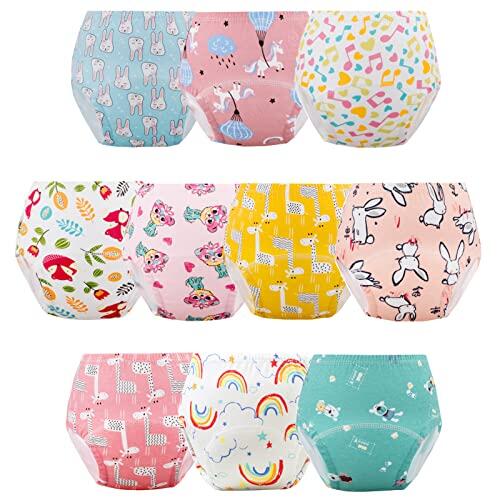 JackLoveBriefs Calzoncillos Aprendizaje bebés 10 Paquetes（2-3 Años Multicolor，Talla：S