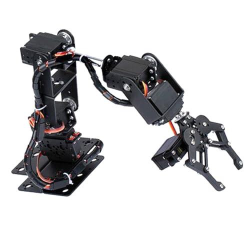 Brazo de Robot, Kit de Garra de Abrazadera de Brazo Mecánico de Robot 6DOF, Piezas de Robot Industrial Manipulador DOF para Enseñanza Universitaria, Herramientas