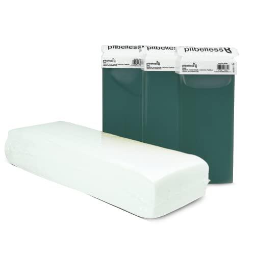 Pack 100 Bandas Depilatorias + 3 Cartuchos de Cera Roll On Aloe Vera