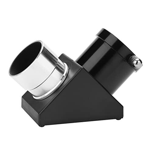 Piezas de telescopio Diagonal de 90 Grados Metal Plástico 1,25 Adaptador Diagonal de 90 Grados Imagen Invertida Espejo de Prisma cenital para telescopio