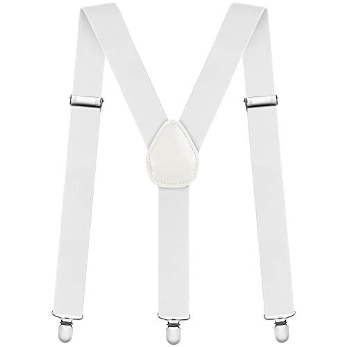 AOMIG Tirantes Hombre, 35mm Ancho con Clips Fuerte, Elegante Retro y Forma Tirantes Caballero Adjustable, Accesorio Traje Hombre para Business, Fiesta y Boda, 68-103cm