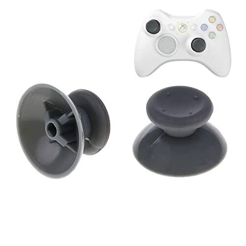 Zalati 2 Grips de Pulgar para Controlador Xbox 360, ABS y Caucho Negro