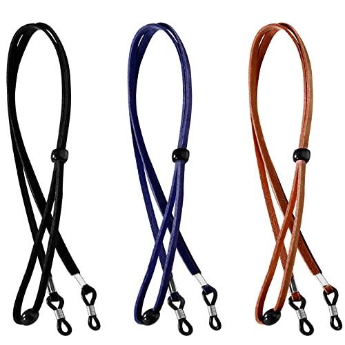 Qufiiry 3 Piezas Cordones para Gafas, Cuerda Gafas, Correa Gafas, Cordón Gafas, Cuerda para Gafas, para Gafas para Hombres y Mujeres
