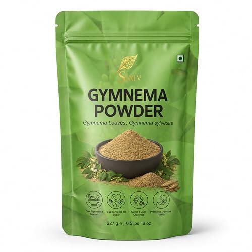 SVATV Gymnema Powder | Gymnema sylvestre | Gurmar Powder | Meshashringi Powder | 227 g, media libra, 226.80 g (paquete de 1)
