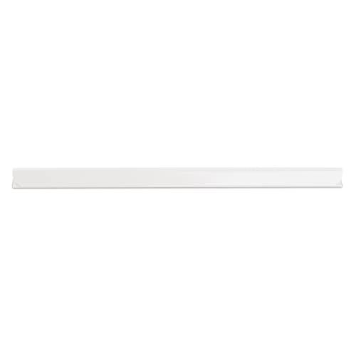 DONAU - Rieles de sujeción universales, 10 unidades, DIN A4, 10 mm, para aprox. 100 hojas/regleta de sujeción para tiras de privacidad, clips de fijación, plástico PVC y blanco