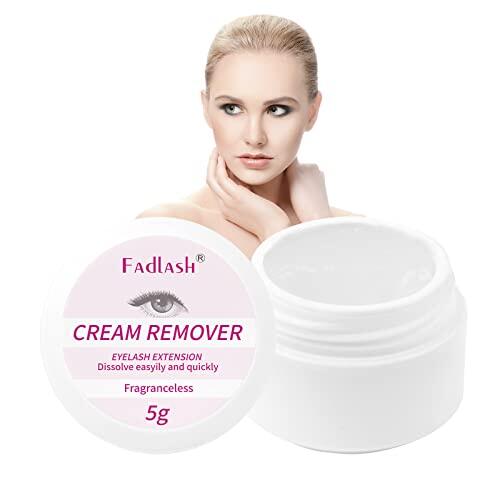 FADLASH Crema Removedor de Pegamento para Extensión de Pestañas Efecto Rápido 5g Removedor de Extensión de Pestañas Crema (Sin Aroma)