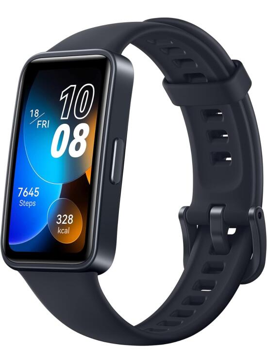 HUAWEI Band 8 Smart Watch, Diseño fino, Seguimiento Preciso del Sueño, Batería de 14 días, Compatible con Android e iOS, para Salud y Bienestar,Versión Española, Negro