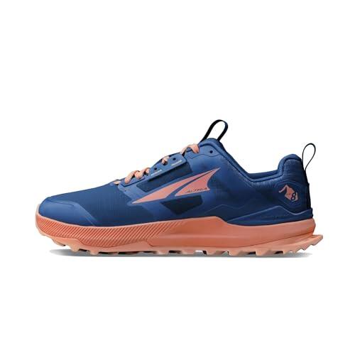 ALTRA Lone Peak 8, Zapatillas Mujer, Azul Navy/Coral, 38.5 EU