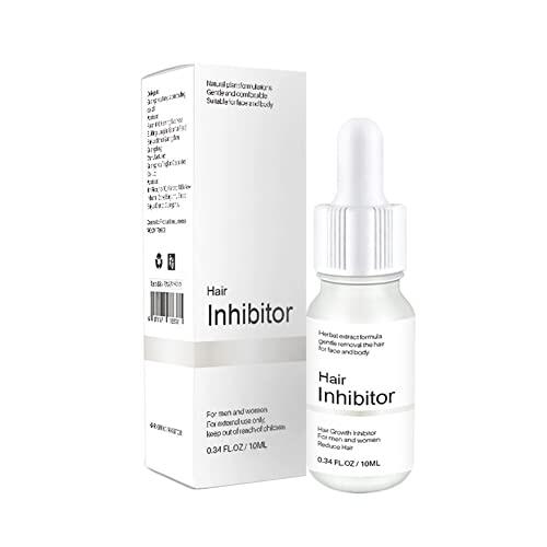 Katutude Suero de reparación de crecimiento del vello para detener el crecimiento del cabello, depilación permanente en el cuerpo, suero de depilación suave y no irritante para cara/brazo/piernas, 10