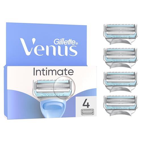 Gillette Venus Máquinilla de Depilación para Mujer Ingles Y Zona Íntima, Pack de 4 Recambios, Ayuda a Proteger La Piel de La Irritación tras La Depilación, Cuchillas de Afeitar, Máquinilla de Afeitar