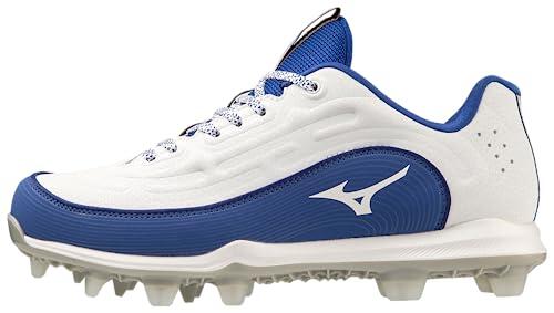 Mizuno Tacos de softball Finch Elite 6 Low TPU para mujer, Blanco/Royal, 40 EU