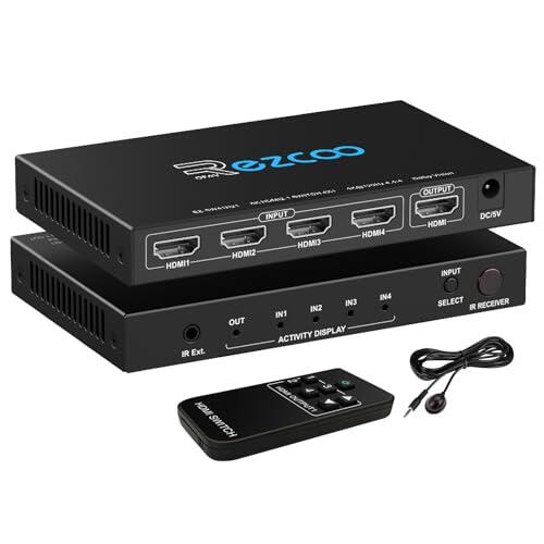 Maximiza tu experiencia de juego y entretenimiento con el Switch HDMI 2.1 de 4x1 y Extractor de Audio