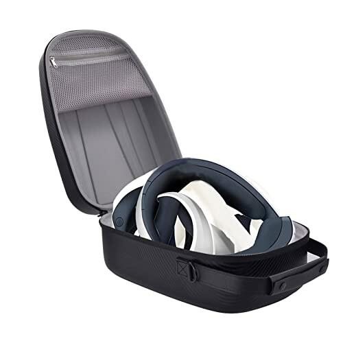 Estuche Rígido de Transporte para PS5 VR2, Funda de Viaje Portátil, Bolsa de Almacenamiento, Todo en, Estuche Rígido para Juegos VR para PS5 VR2, Se Adapta a Accesorios de (Patrón de Estera de