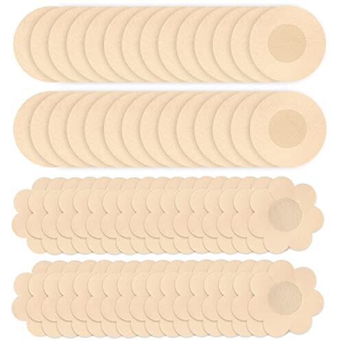 Leikedun Cubre Pezones Desechables, Mujer Transpirable Invisible Pegatina, Cubre Pezones Adhesivo en Forma de Flor, Ultrafinas Autoadhesivas Impermeables para Mujer Niña
