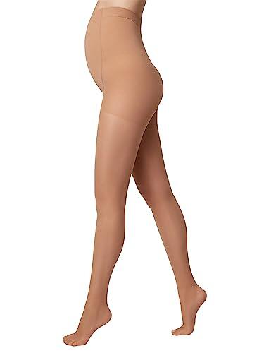 Conte elegant MOMMY 40 Medias - Medias de Mujer - Ropa de Maternidad - Medias de Maternidad - Embarazo - Embarazo con Soporte para el Vientre - Gr. 3 - Marrón
