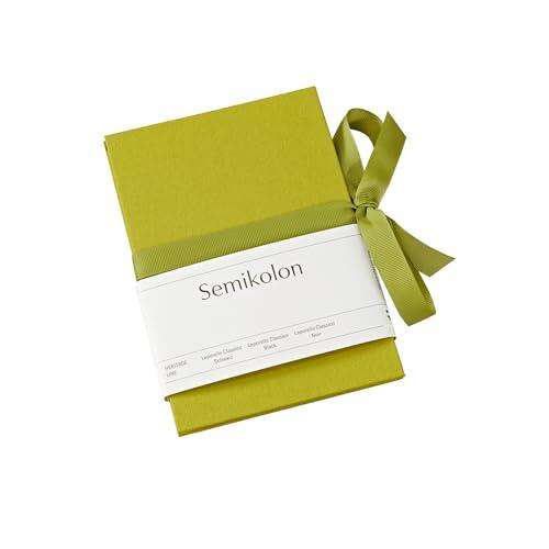 Semikolon 370019 Leporello Classico 12,2 x 17,7 cm - 14 fotos 10 x 15 cm - Álbum de fotos en acordeón - matcha verde claro