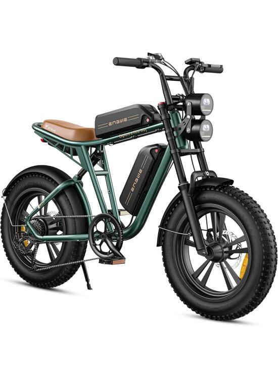 ENGWE M20/M1 Bicicleta Electrica Hombre | 20"×4.0 Fat Tire Bici Eléctrica | Autonomía máxima de 75 KM/150 KM/90 KM/170 KM con 48V 13Ah/26Ah/15.6Ah/28.6Ah Batería | 7 Velocità | E-MTB