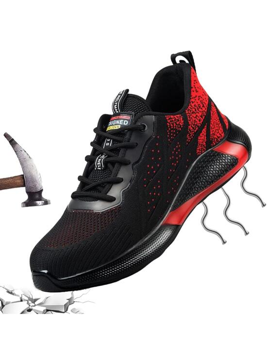 Zapatos de Trabajo Hombre Mujer Tenis de Seguridad con Puntera de Acero Deportivo Comodas Sneakers de Industria y Construcción para Verano