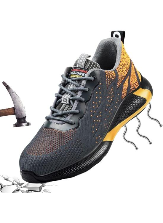 Zapatos de Trabajo Hombre Mujer Tenis de Seguridad con Puntera de Acero Deportivo Comodas Sneakers de Industria y Construcción para Verano