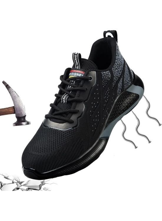 Zapatos de Trabajo Hombre Mujer Tenis de Seguridad con Puntera de Acero Deportivo Comodas Sneakers de Industria y Construcción para Verano