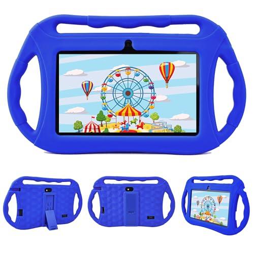 Veidoo Android Tablet para niños, 7 Pulgadas HD Tablet Infantil, 2GB RAM 32GB ROM, WiFi, Cámara Dual con Estuche, Control Parental, Juegos Educativos, Protección para Los Ojos(Azul)