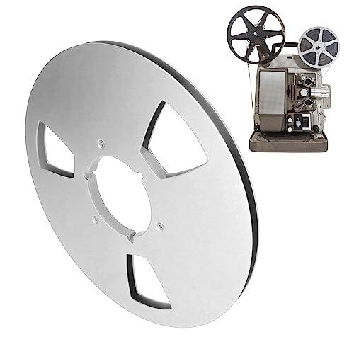 Carrete de Cinta Vacío de 10 Pulgadas y 1/4 Pulgadas para Todos los Reemplazos de Máquinas de Carrete Abierto, 3 Orificios de Resistencia Al Viento Carrete de Recogida de (Plata)