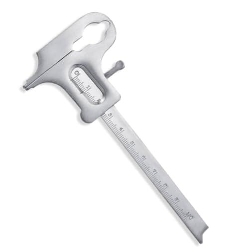 Vernier Caliper Acero Inoxidable Dentista Vernier Valiper Técnico De Ortodoncia Regla De Medición Herramienta De Medición 0.1 A 100 Para Uso Dental Joyería