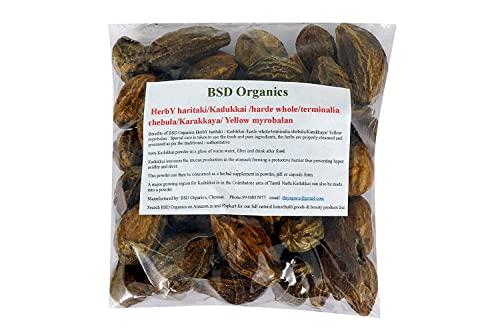 QURA Herby Haritaki/Ink Nut/Kadukkai/Harde Whole/Terminalia chebula/Karakkaya/Yellow Myrobalan- 50 g