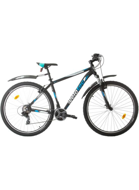 Probike Pro Bicicleta de montaña de 29 Pulgadas, 21 velocidades, para Hombre y Mujer, Adecuada a Partir de 175 – 190 cm (Negro y Azul)