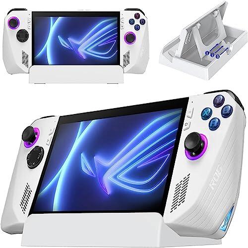 Miimall Soporte para ASUS ROG Ally X 2024/ROG Ally, [ángulos ajustables de 3 niveles] [plegable] Soporte portátil antideslizante para consola ROG Ally X, tablet, teléfono móvil, Switch OLED, Switch