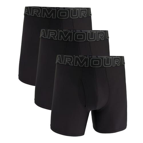 Under Armour Pack de 3 Bóxers Tech Mesh para Hombre, Largo de Pierna de 15 cm – Transpirable, Absorbe la Humedad, Tacto Suave, Comodidad Todo el Día