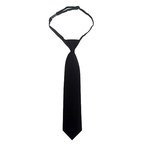 HOTMNTY Corbata Pre-Atada Ajustable de Microfibra Sólida para Niño, Formal con Hebilla de Torre