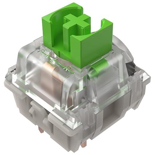 Razer Mechanical Switches - Green Clicky Switch (3 generación, optimizado para juegos, carcasa del interruptor transparente con lente LED, duración de 100 mil pulsaciones, conectores de 3 patillas)
