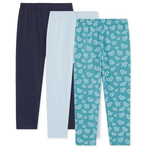 Bramble & Bear Leggins Bebé y Niño/Niña Pequeño/a (Pack de 3) - Suaves Leggins Unisex para Bebés de 0 a 3 Años, Surtido Azul, 2-3 años