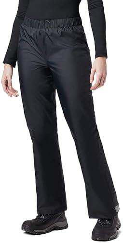 BenBoy Pantalones Impermeables para Mujer Transpirable Ligero Exterior Trekking para Esqui excursión Caminar Pesca(F Negro,M)