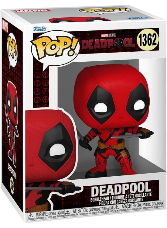 Funko Pop! Marvel: Deadpool & Wolverine - Deadpool - Figura de Vinilo Coleccionable - Idea de Regalo- Mercancia Oficial - Juguetes para Niños y Adultos - Movies Fans - Muñeco para Coleccionistas