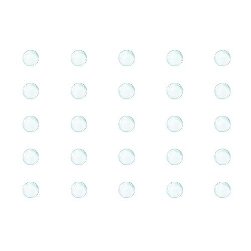 QUARKZMAN 800uds Vidrio Bola Ebullición Piedras 3mm Soda Lima Vidrio Cuentas para Botella Agitación Mezcla, Transparente