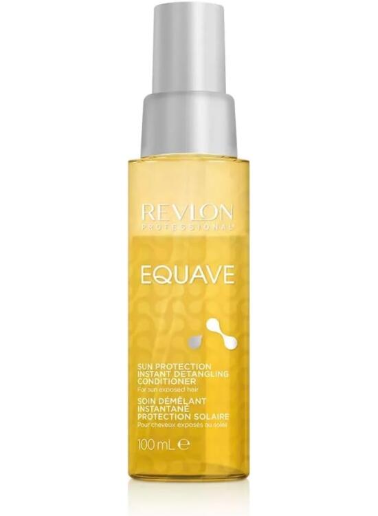 REVLON PROFESSIONAL EQUAVE Acondicionador Profesional bifásico desenredante para cabellos expuestos al sol, Protección UV para el cabello, acondicionador sin aclarado, 100ml