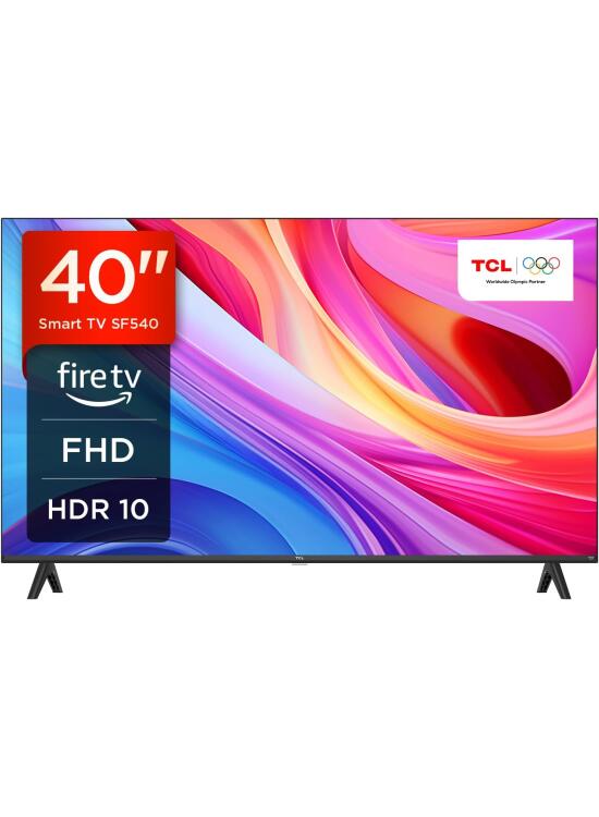 TCL 40SF540-40" FHD Smart TV - HDR & HLG-Dolby Audio-DTS Virtual X/DTS-HD-Metal Bezel-Less-Dual-Band WiFi 5-with Fire OS 7 System